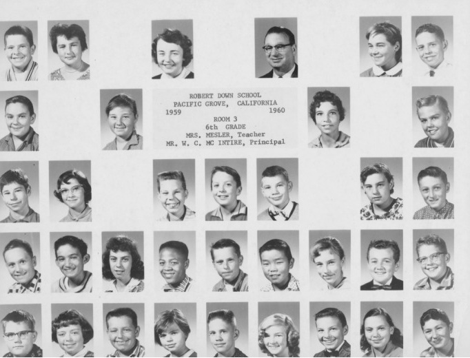 Pacific Grove High School Class of 1966 - Robert Down - 6th Grade ...